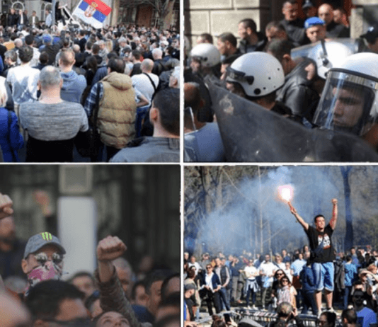 масовни протести у београду